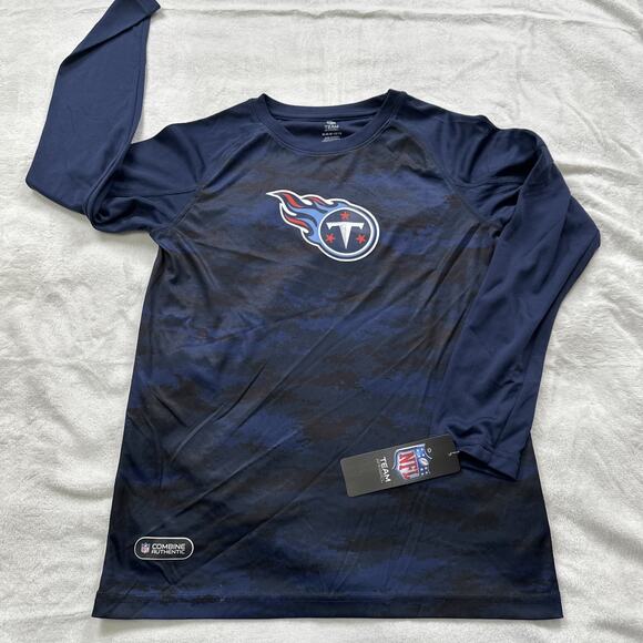 Tennessee Titans Shirt Youth Boys Medium 10/12 Long Sleeve NFL Team Aparrel NEW - Picture 1 of 11